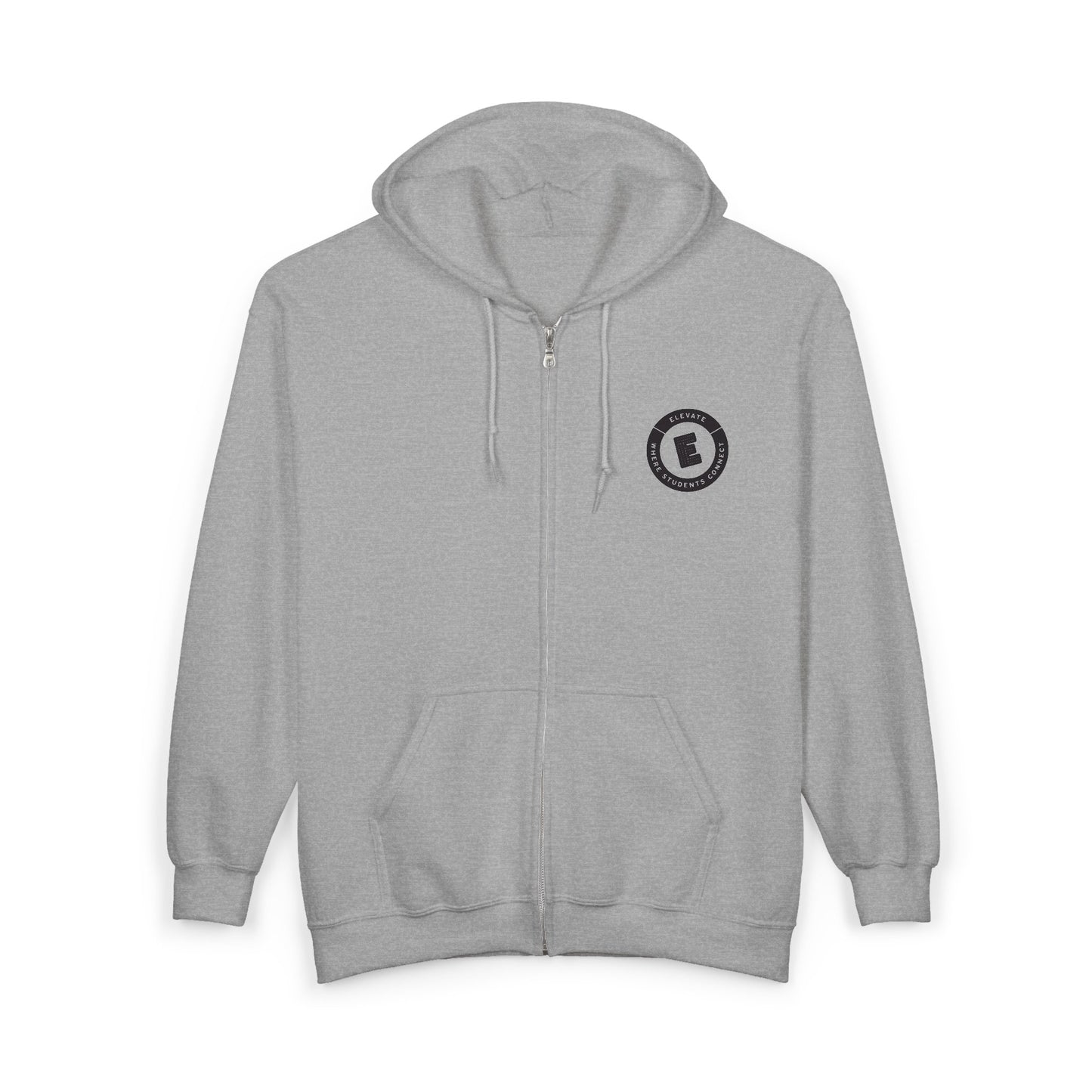 Adult - Full-Zip Hoodie - Elevate Where Student Connects
