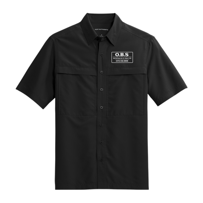 Embroidery Work Shirt O.B.S. Daybreak Short Sleeve