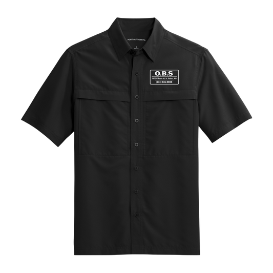 Embroidery Work Shirt O.B.S. Daybreak Short Sleeve