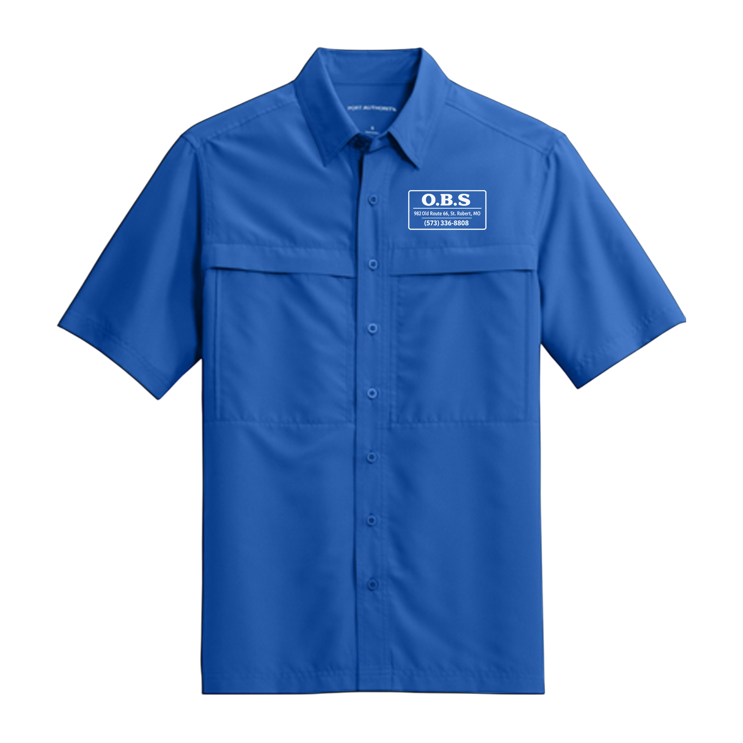 Embroidery Work Shirt O.B.S. Daybreak Short Sleeve