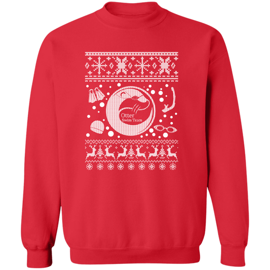 ADULT - Basic Crewneck Pullover Sweatshirt - Otter Swim Team