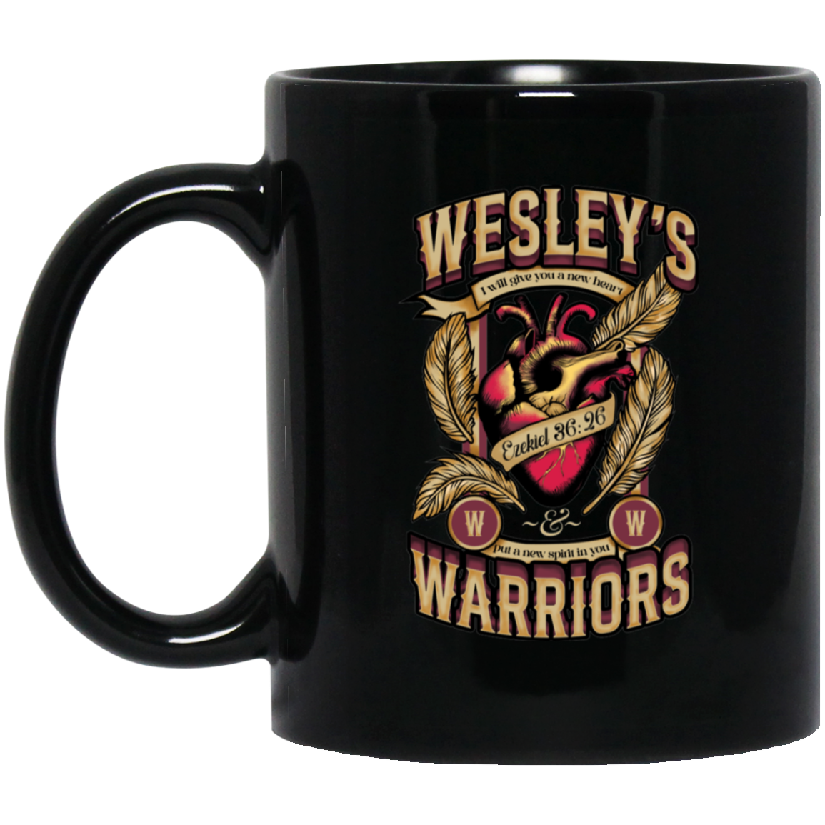 11oz Black Mug - Wesley