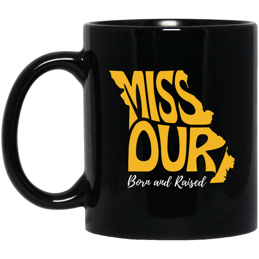 11oz Black Mug - MO Born & Raised