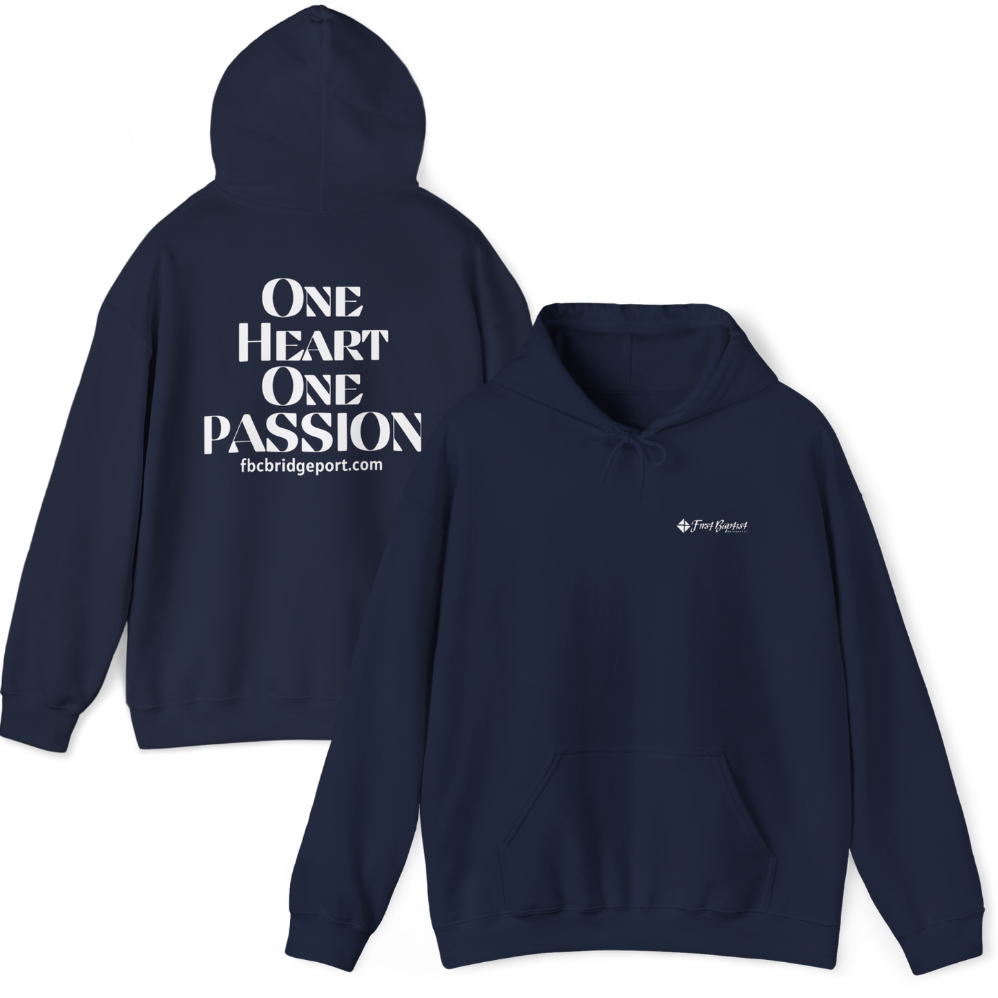 Adult - Basic Hoodie - one Heart One Passion