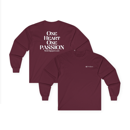 Adult - Basic Long Sleeve Tee - one Heart One Passion