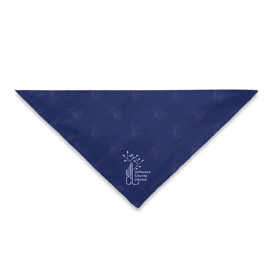 Jefferson County Library Pet Bandanas (Navy)