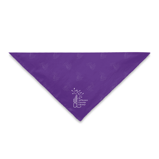 Jefferson County Library Pet Bandanas (Purple)