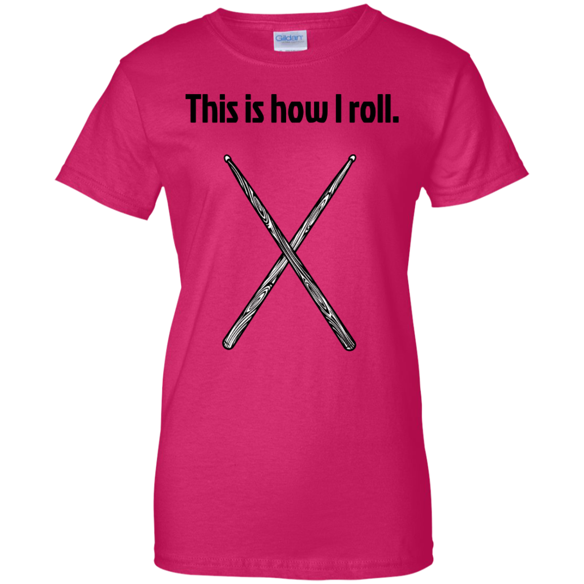 This is how I Roll - Ladies  Cotton T-Shirt  - Purple Bee Designs - Kick Merch - 3