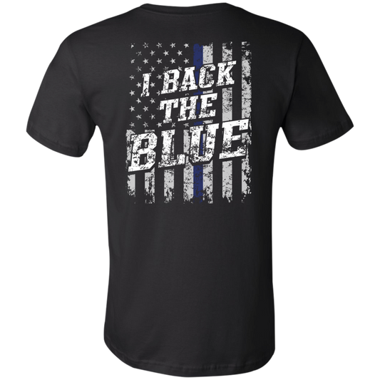 Back The Blue 3001C Unisex Jersey Short-Sleeve T-Shirt