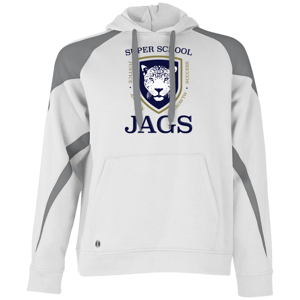 Athletic Colorblock Fleece Hoodie - Super School