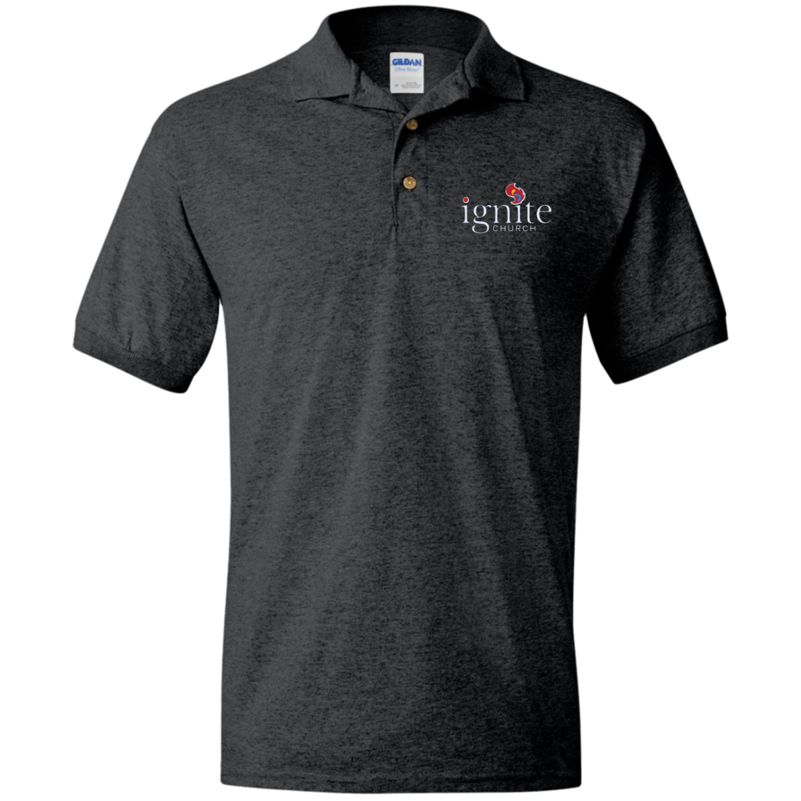 IGNITE church - Jersey Polo Shirt Unisex - Kick Merch - 3