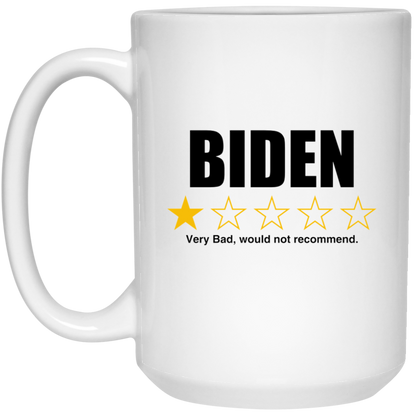 BIDEN - 1 Star Rating, Very Bad Not Recommended