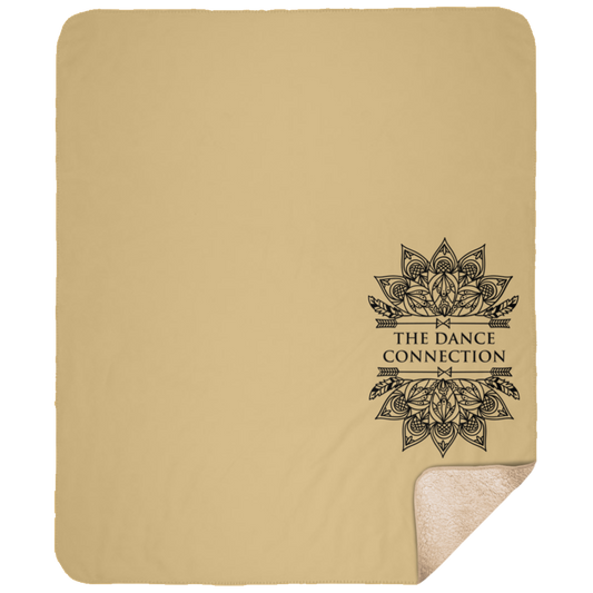 TDC Floral Large Fleece Sherpa Blanket - 50x60