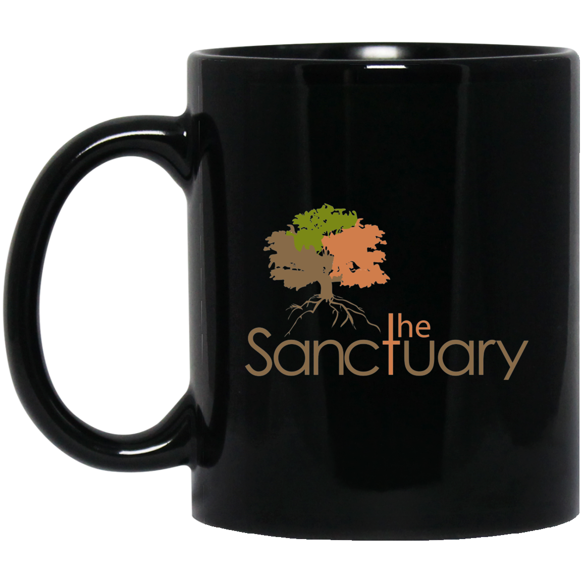 The Sanctuary - 11 oz. Black Mug