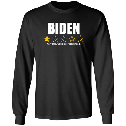 BIDEN - 1 Star Rating, Very Bad Not Recommended