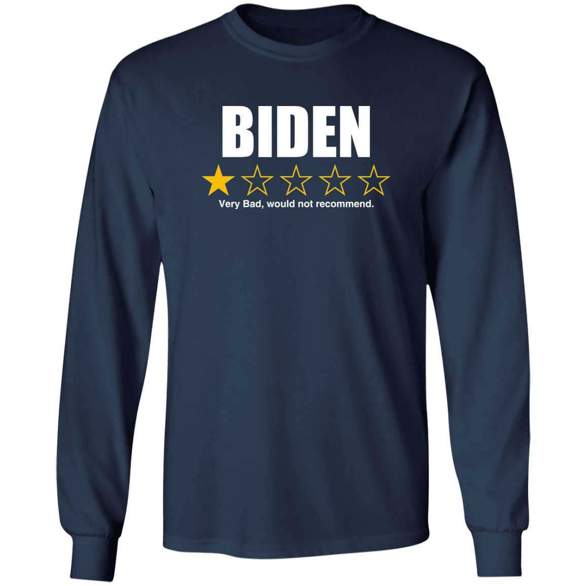 BIDEN - 1 Star Rating, Very Bad Not Recommended