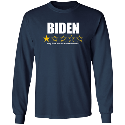 BIDEN - 1 Star Rating, Very Bad Not Recommended