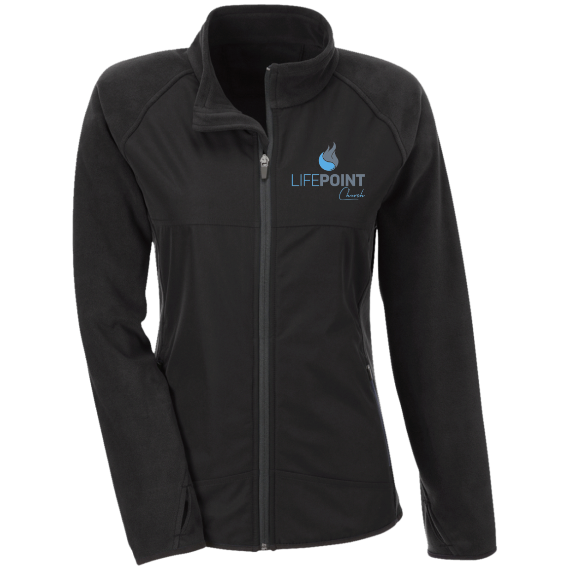 Life Point Ladies' Microfleece Front Polyester Overlay