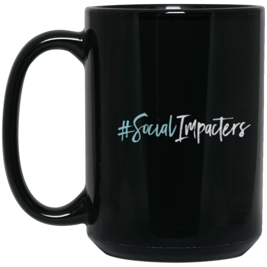 Social Impacters - 15 oz. Black Mug