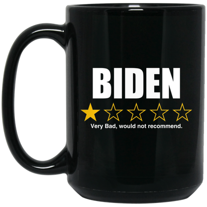 BIDEN - 1 Star Rating, Very Bad Not Recommended