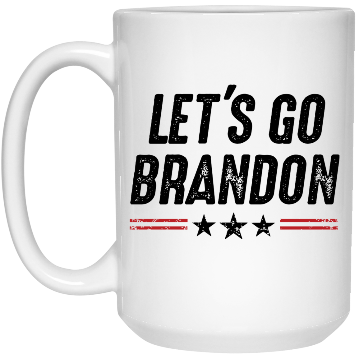 Let's Go Brandon - Red Stripes - MUGS