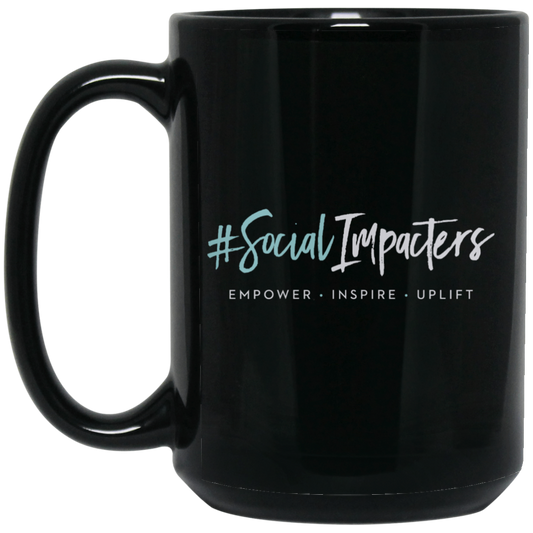 Social Impacters - 15 oz. Black Mug