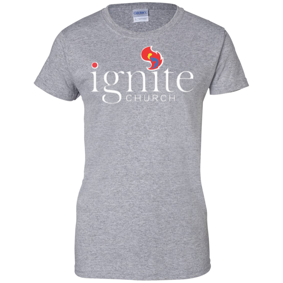 Ladies Custom 100% Cotton T-Shirt - Kick Merch - 1