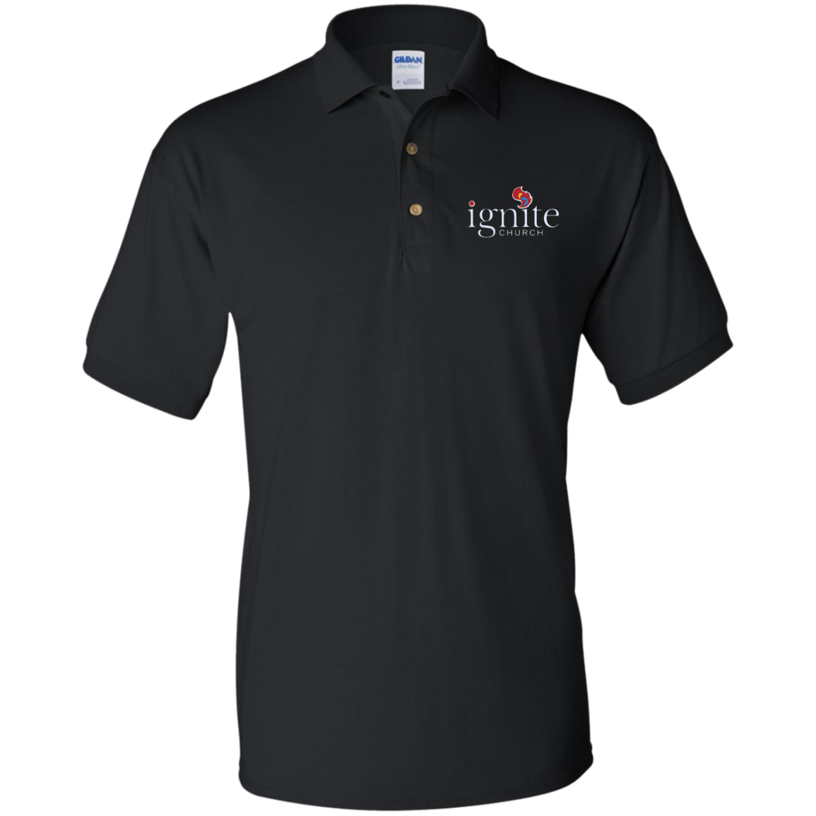 IGNITE church - Jersey Polo Shirt Unisex - Kick Merch - 2