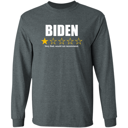 BIDEN - 1 Star Rating, Very Bad Not Recommended