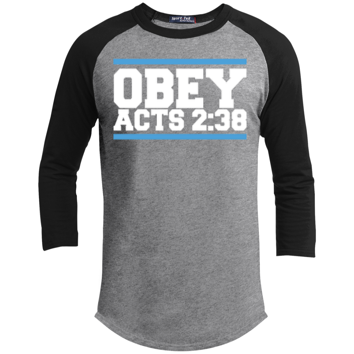 Obey Acts 2:38 - Sporty 3/4 Length Tee Shirt - Kick Merch - 4