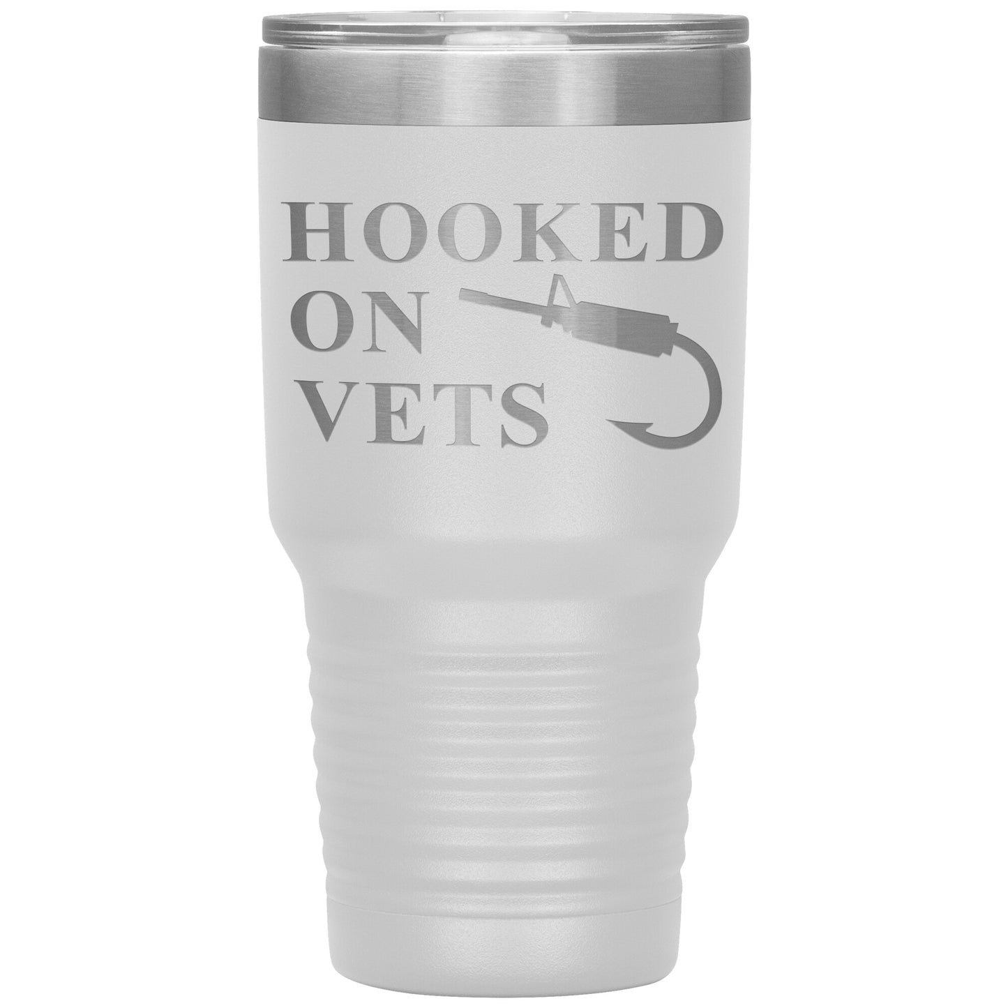 HOOKED ON VETS - 30oz Insulated Tumbler