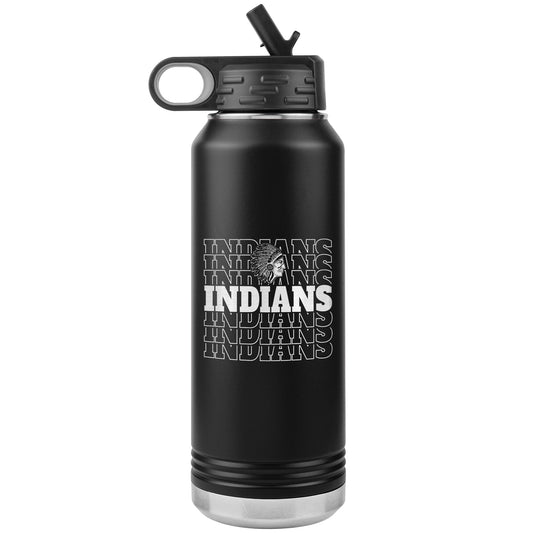 Pacific Indians Design 4 - 32oz Water Bottle Tumbler