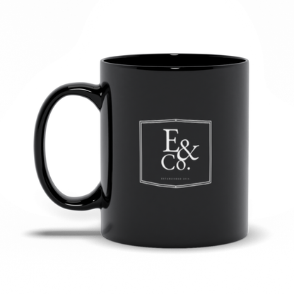 Evalyn & Co. Logo - Black Mugs